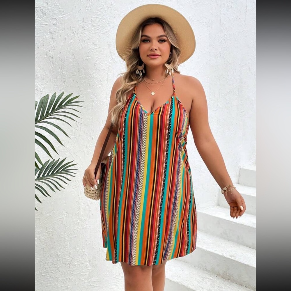 Boho V-Neck Beach Dress